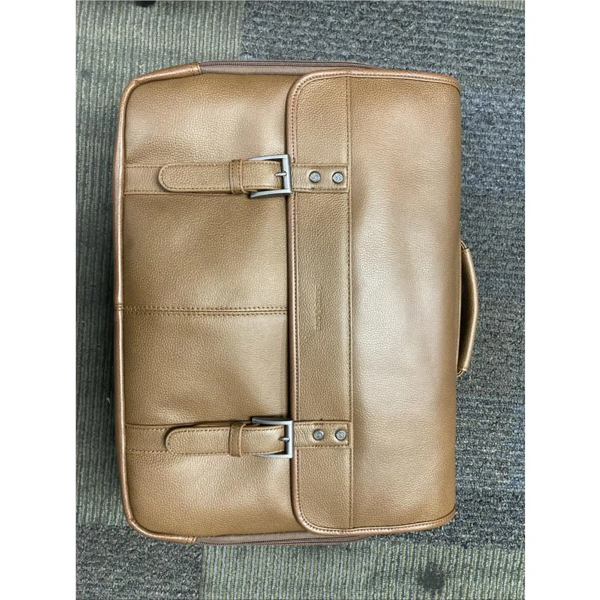 Samsonite Business Cognac Classic Leather Flapover Shoulder Bag See Photos
