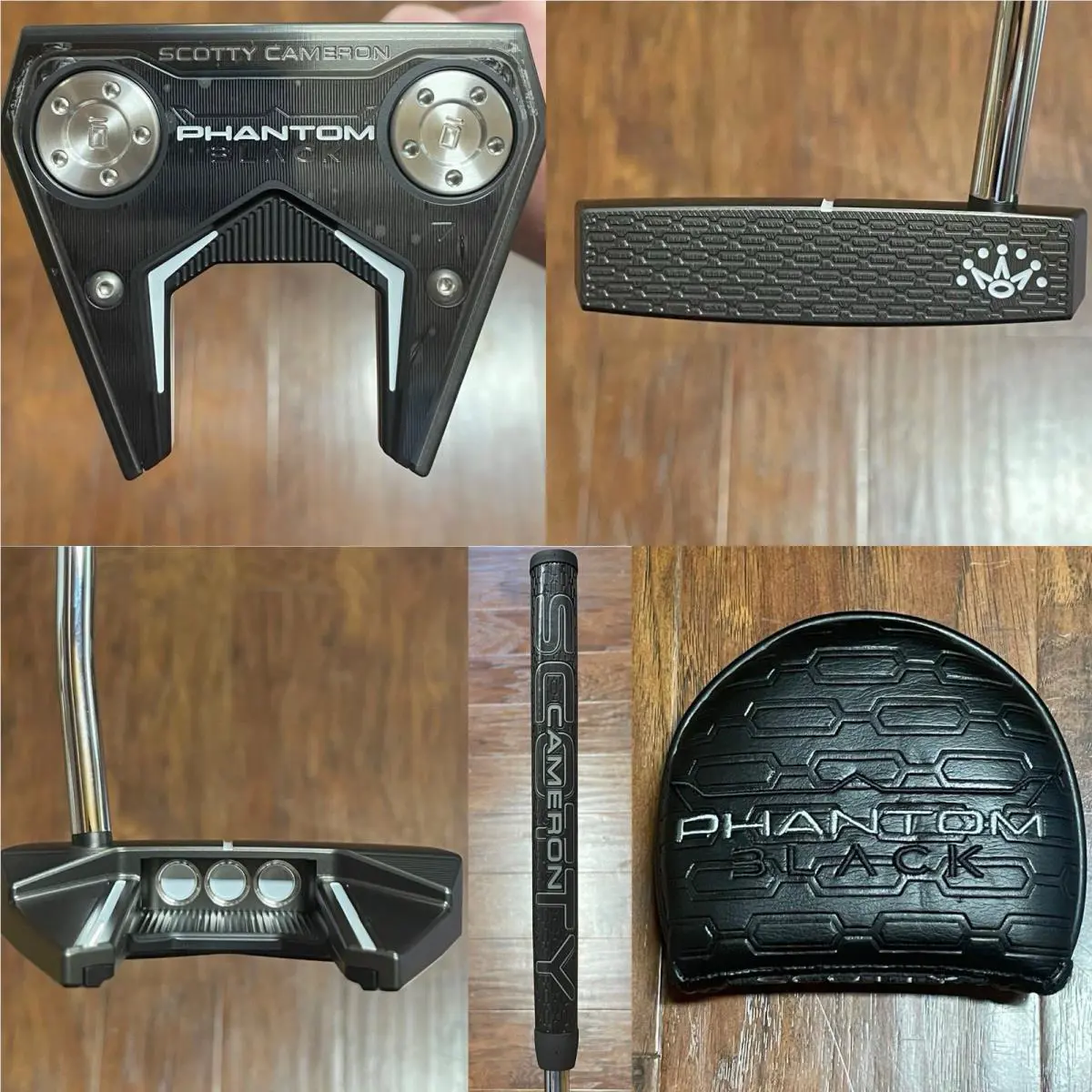 Scotty Cameron Phantom Black 7 Putter W/ Cover - Limited Release