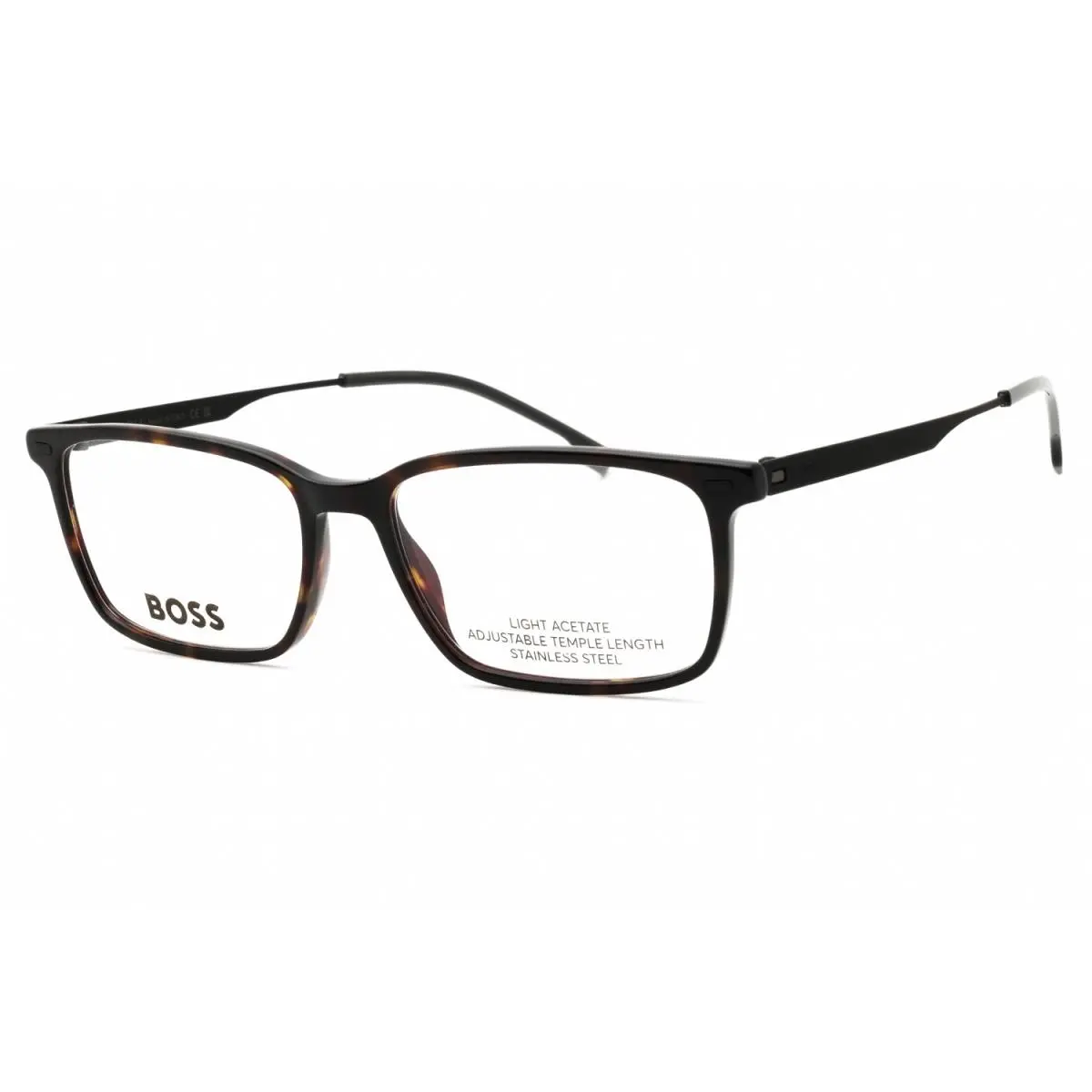 1643 2OS Eyeglasses Havana Matte Black Frame 53mm by Hugo Boss