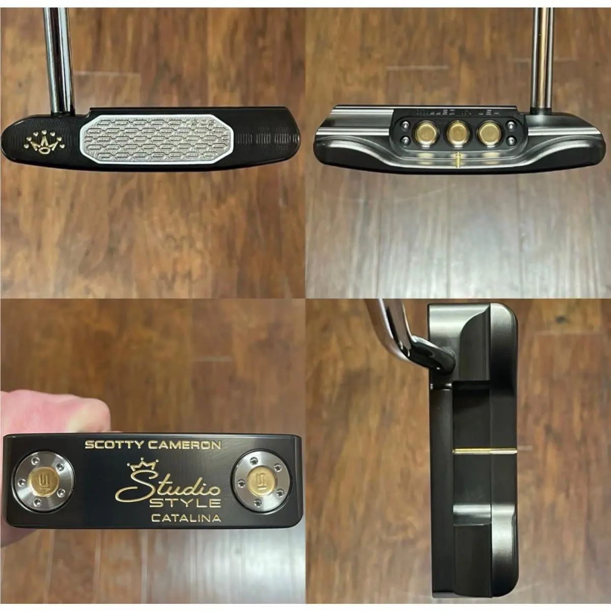 Scotty Cameron  - Studio Style Catalina - SCS - Xtreme Dark Finish - DLC - Gold, Lie Angle: Black 0