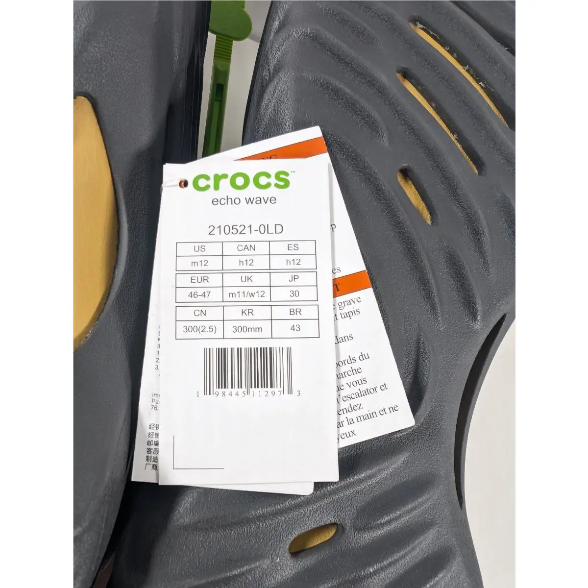 Crocs shoes - echo wave - echo wave - 210521-0LD - Black (UPC: 198445112973) 3