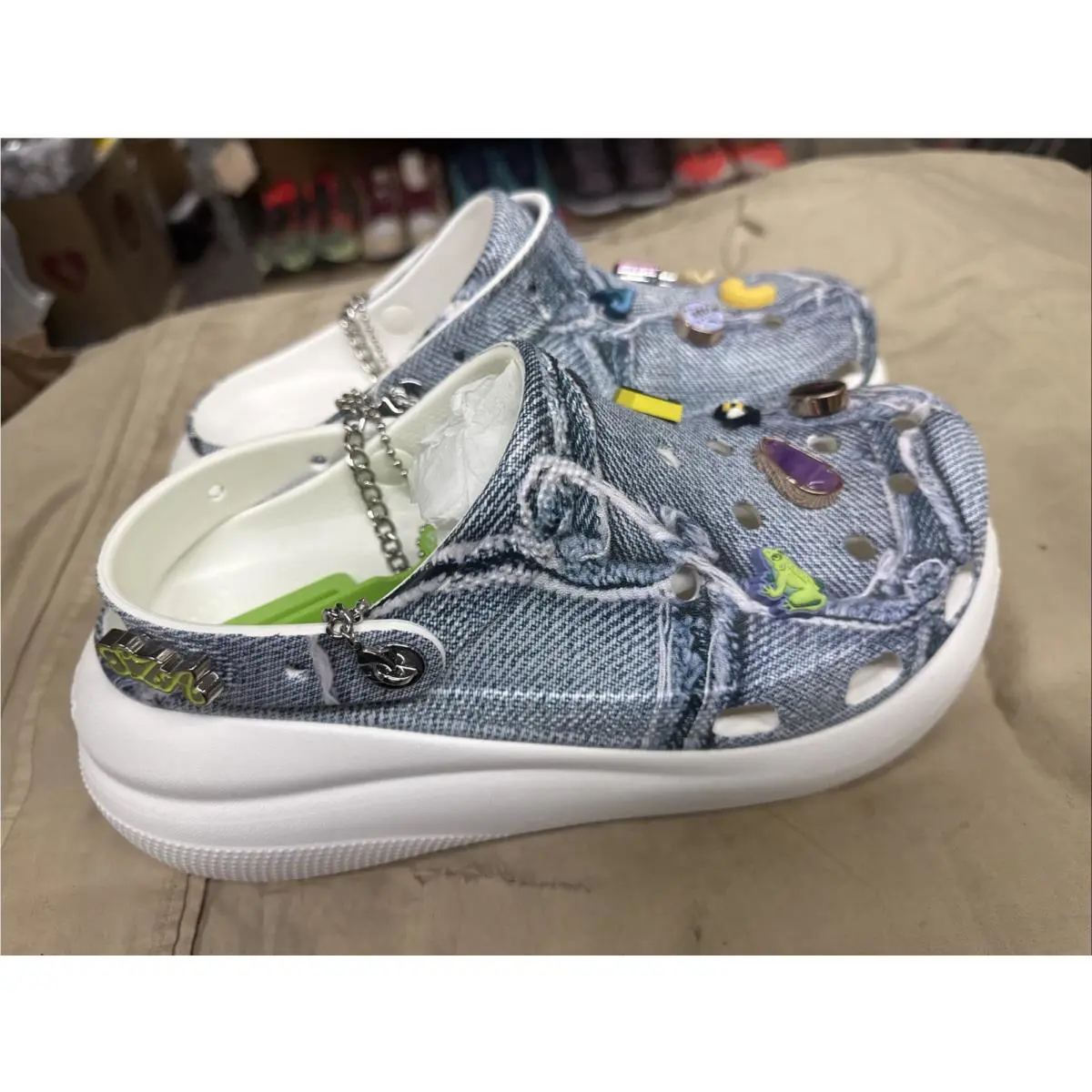 Crocs shoes - Crocs Classic - Classic - Denim (UPC: 0196265204397) 5