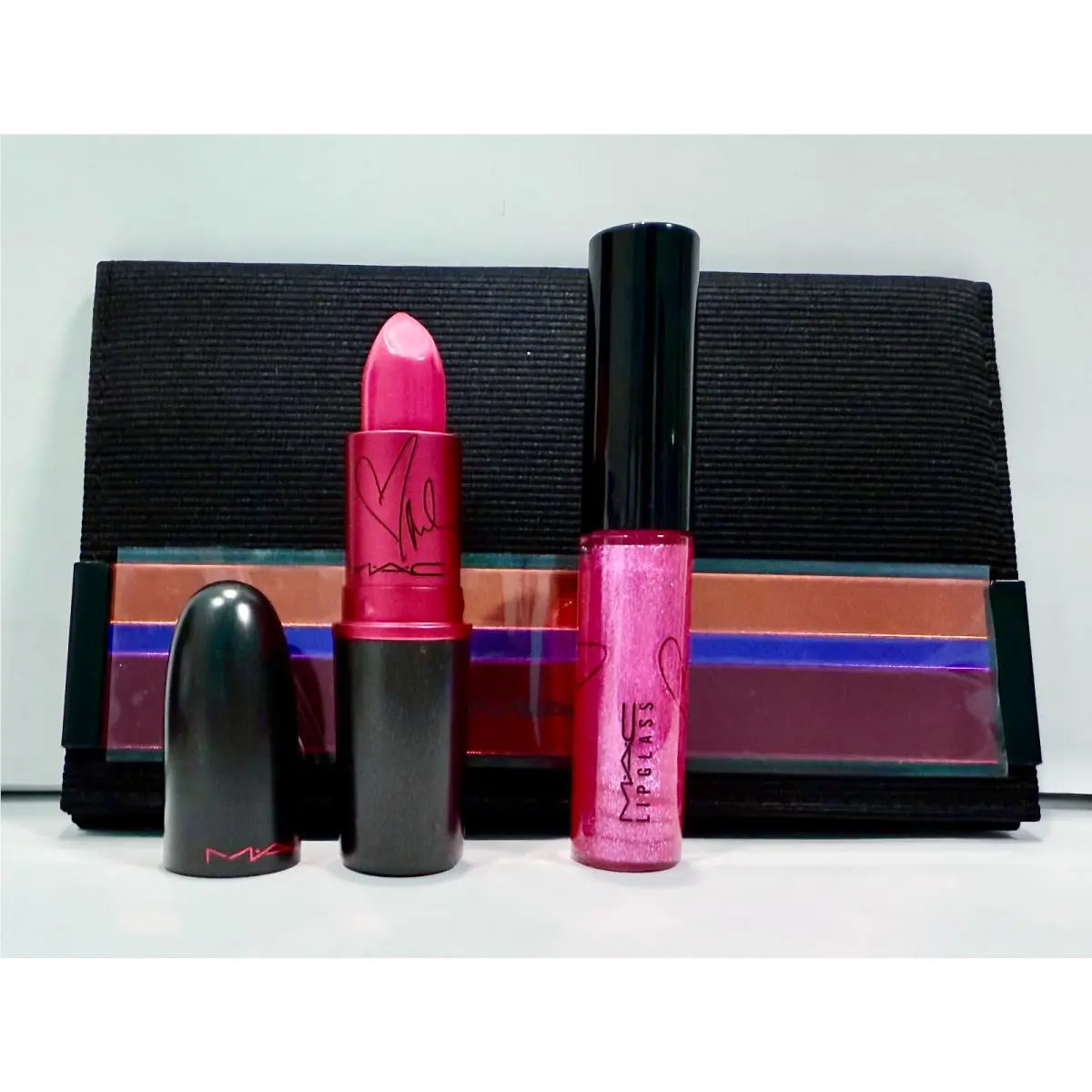 Mac Viva Glam Miley Cyrus Lipstick Gloss Set W Bag