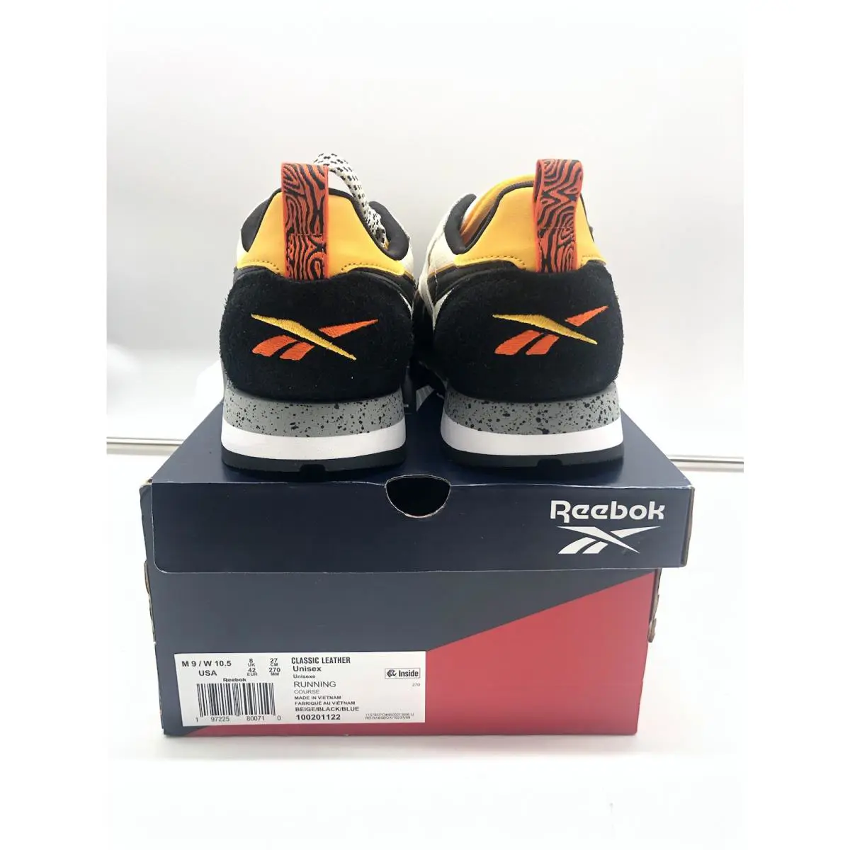 Reebok shoes - Reebok Classic Leather - Classic Leather - 100201122 - Beige/Black/Blue 1