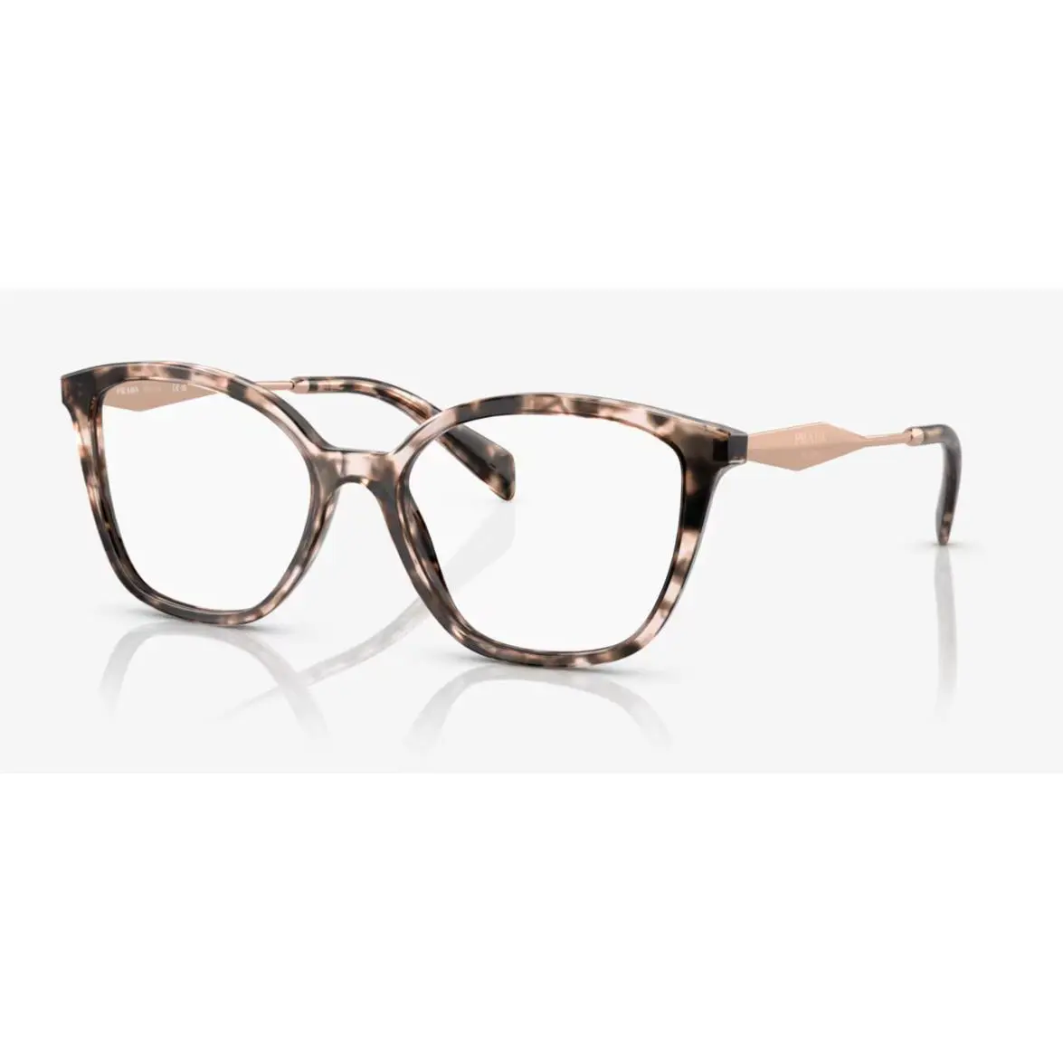 Prada Reading Glasses Vpr 02Z ROJ-1O1 54-17 140 Pink Tortoise Frames Readers