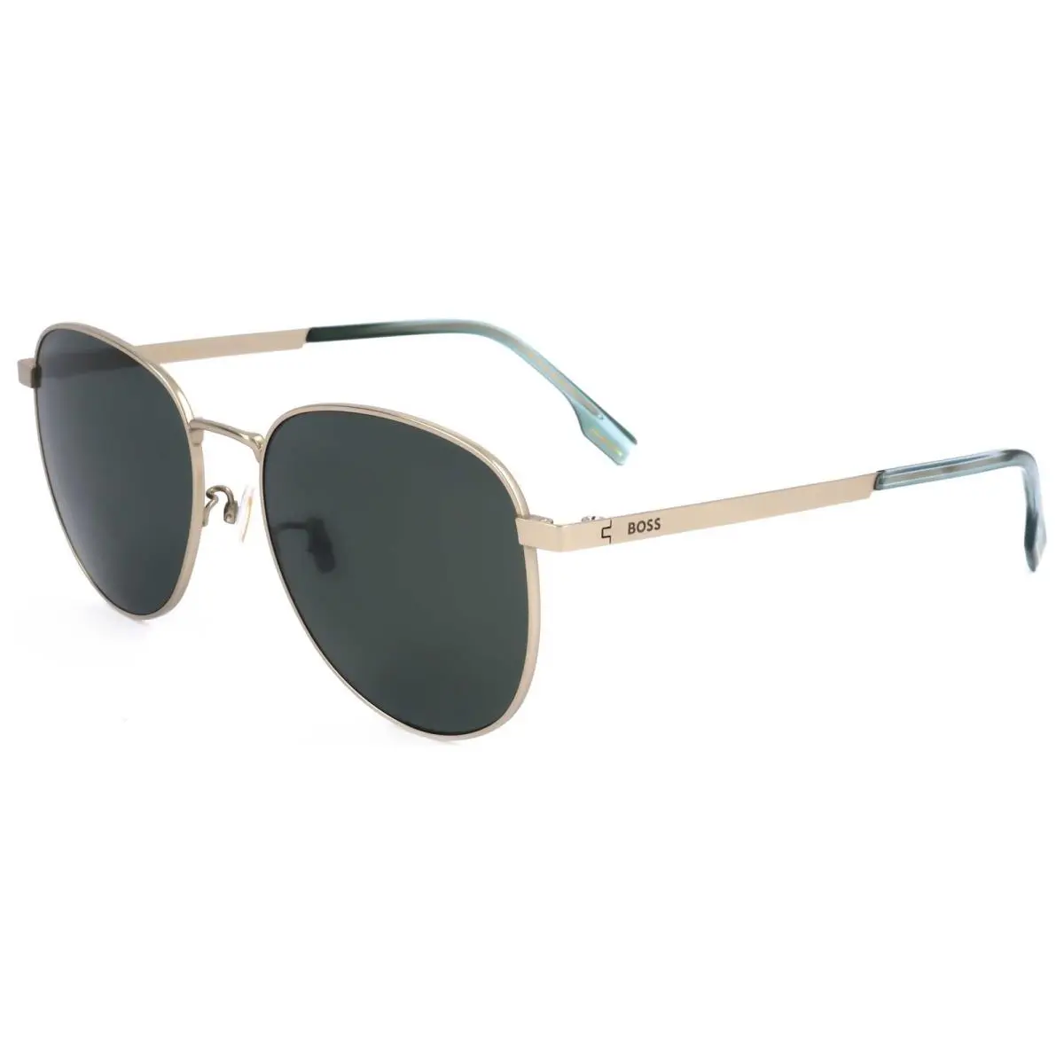 Men`s 57mm Matte Gold Sunglasses BOSS1536-F-S-AOZ-57 by Hugo Boss