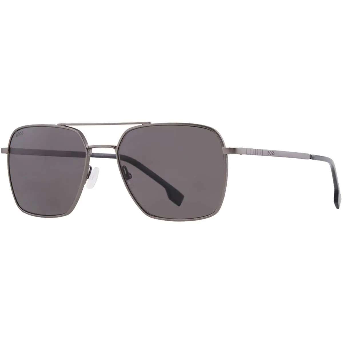 Polarized Men`s Mt Dk Ruthenium Navigator Sunglasses -1414OS-0R80-M9 by Hugo Boss