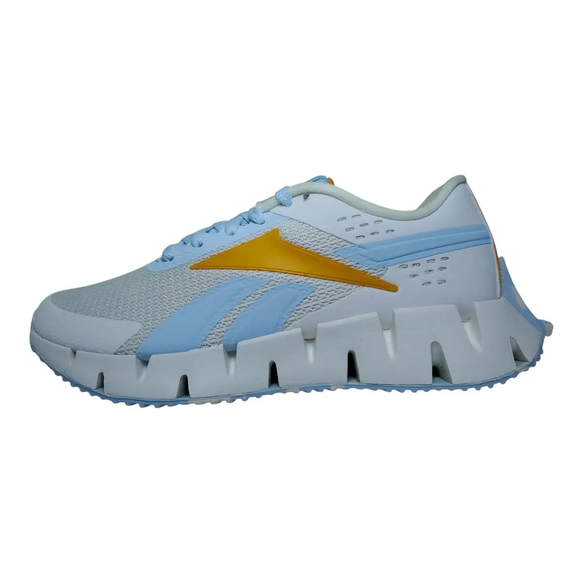Reebok Girls Zig Dynamica 2.0 Chalk/glass Blue/semi Solar Gold Size 4.5 Big Kid - Multicolor