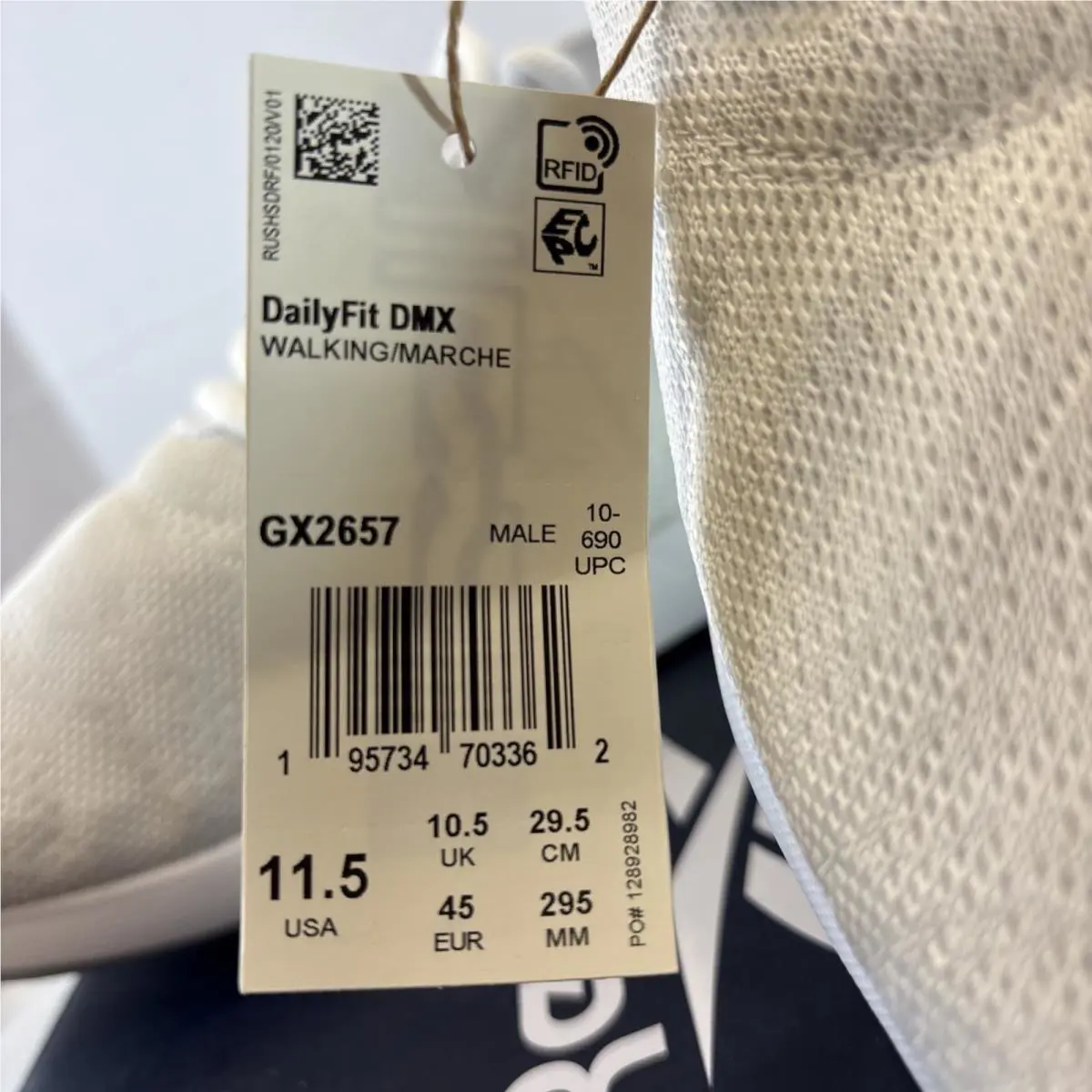 Reebok shoes - Reebok DailyFit - DailyFit - GX2657 - White (UPC: 0195734703362) 8