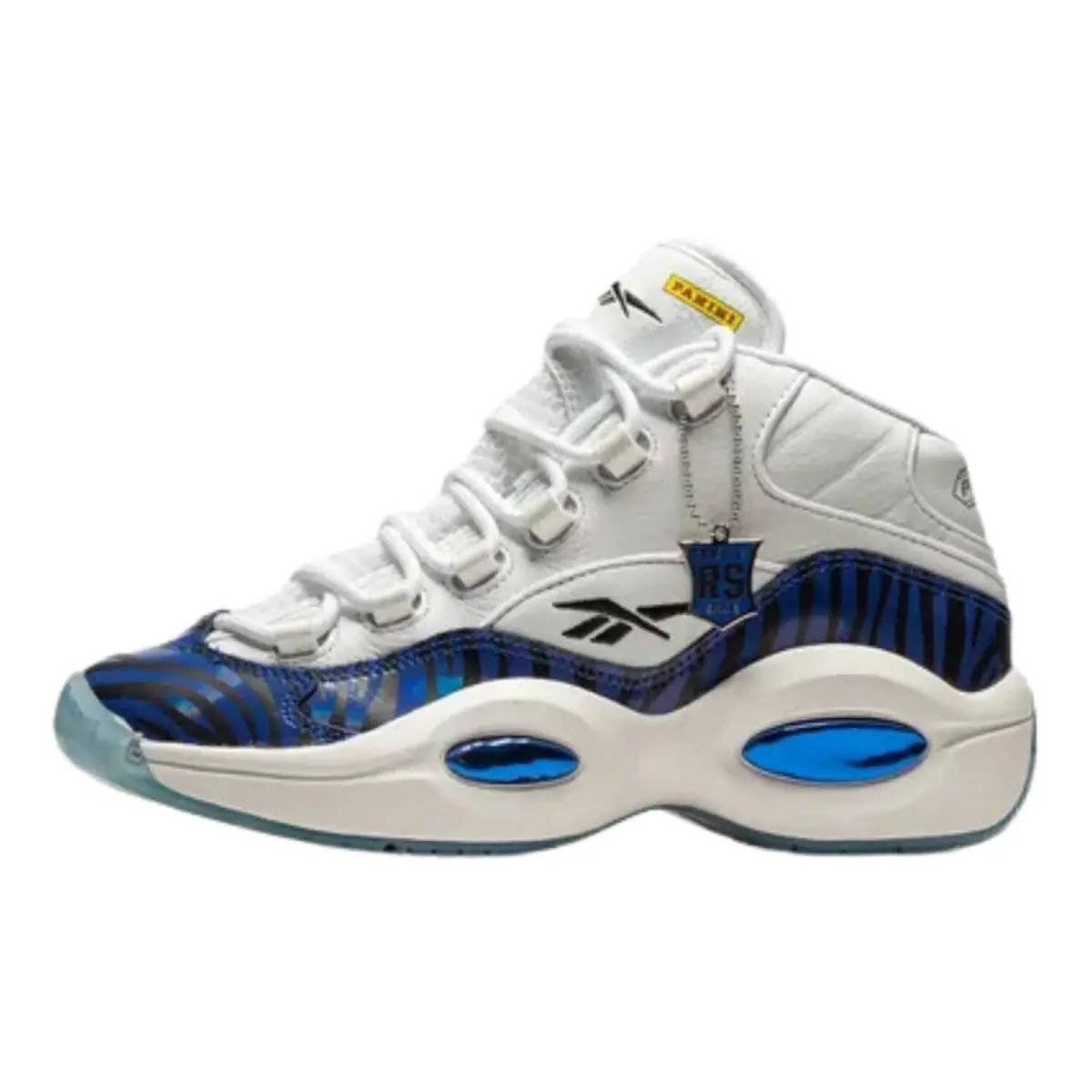 Reebok Unisex Child Question Mid Basketball Shoes Size 6.5 Big Kid - Ftwwht/Clacob/Cblack