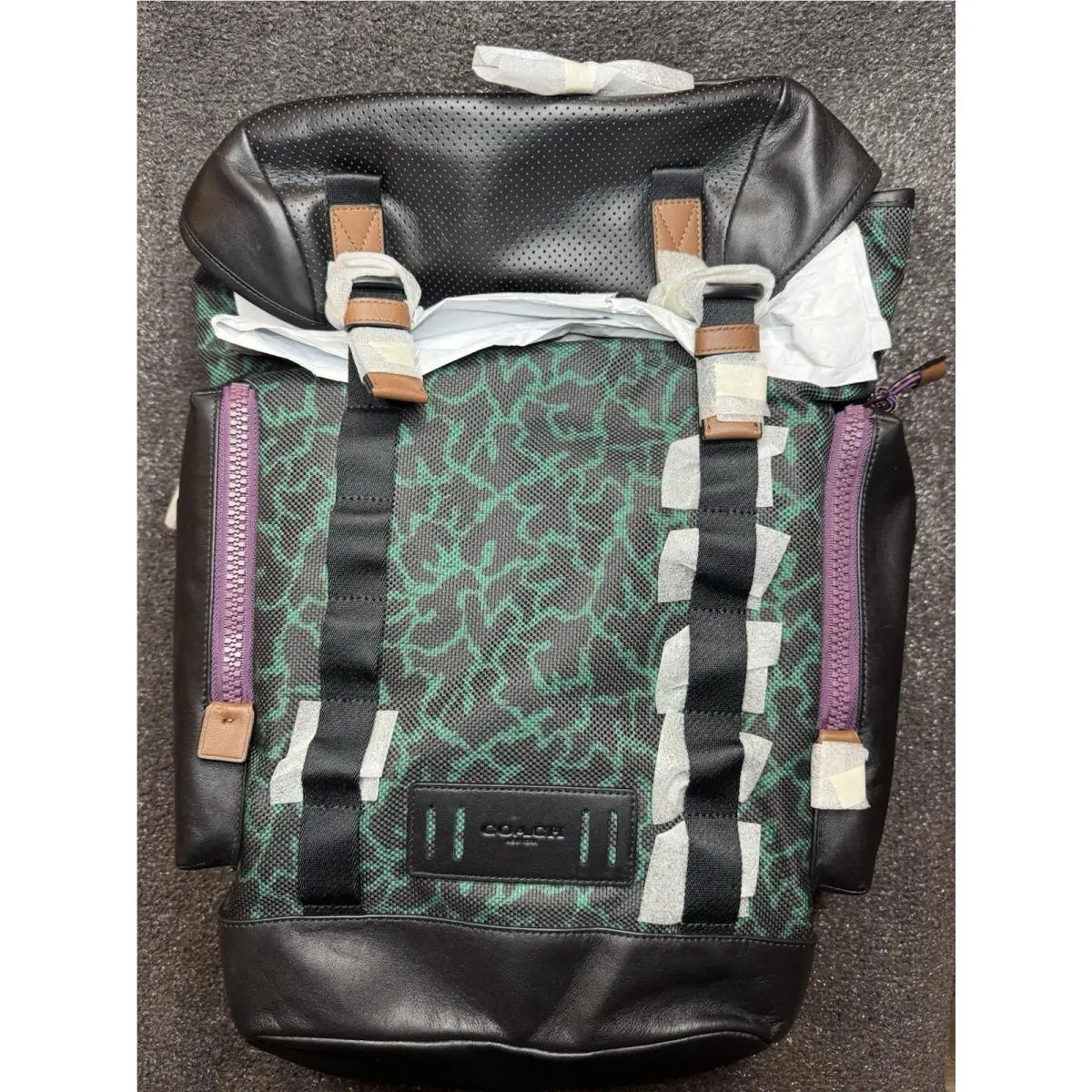 Disney X Coach - Ranger Backpack with Wavy Animal Print -new