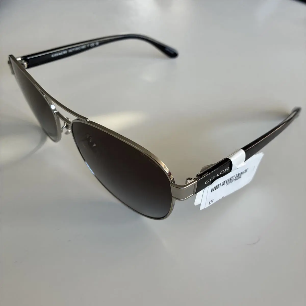 Coach HC7115 L1152 Aviator 90018G Silver Eyeglasses Frames 59-14-140 120104