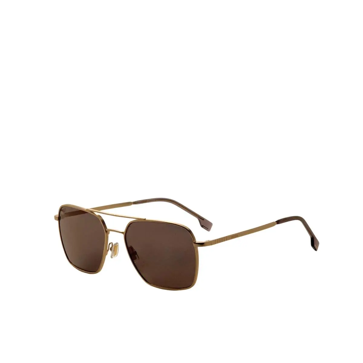Hugo Boss Men`s 57mm Matte Gold Sunglasses BOSS1414OS-0AOZ-JO
