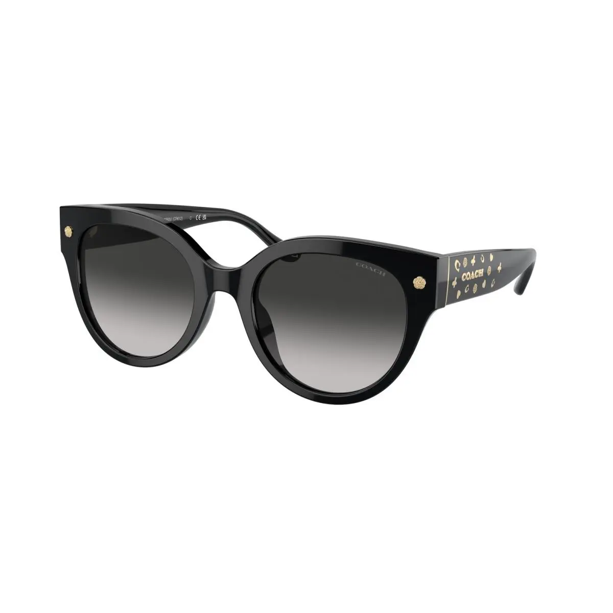 Coach HC 8393U cr612 Black Grey Gradient 50023C Sunglasses