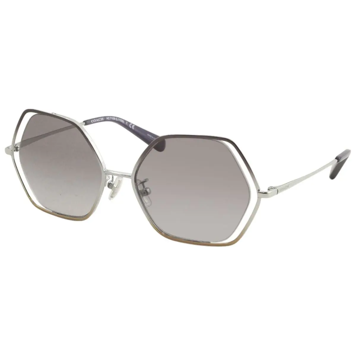 Coach Women`s HC7109 HC/7109 934211 Shiny Purple Fashion Sunglasses 53mm
