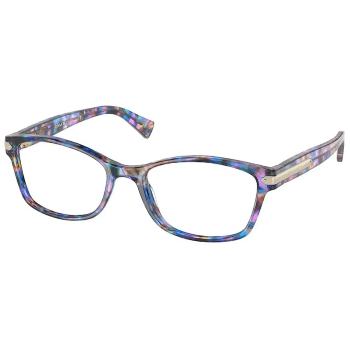 Coach HC 6065 Purple Confetti Tortoise 5288 Eyeglasses