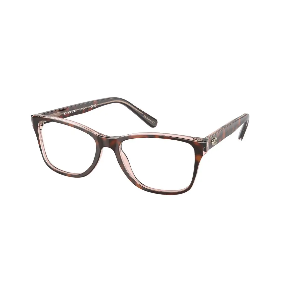 Coach HC 6129 Tortoise on Transparent Pink 5727 Eyeglasses