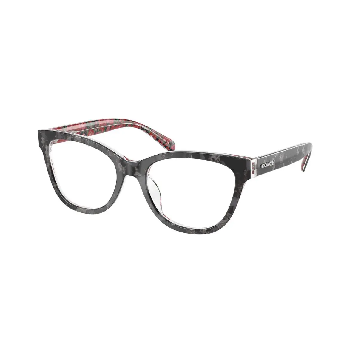 Coach HC 6249U Black Tortoise Pink Floral 5856 Eyeglasses
