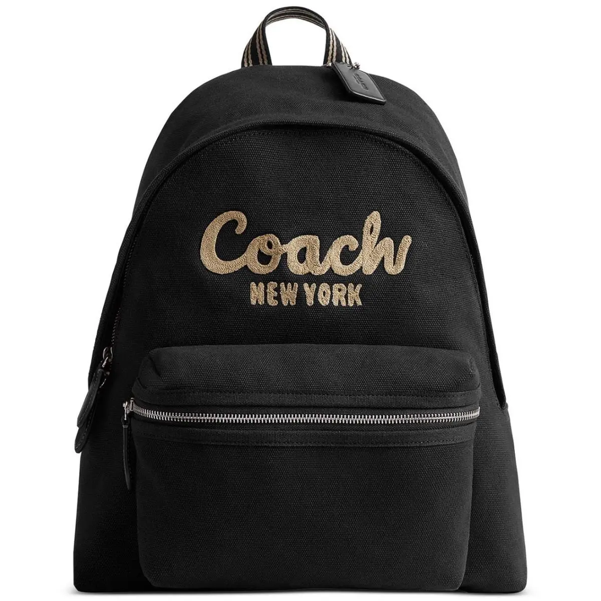 Coach Cargo Medium Canvas Backpack in Black/natural