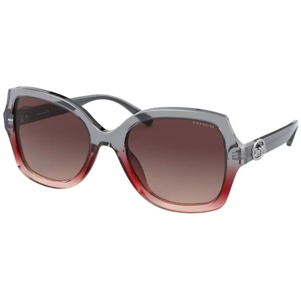 Coach HC 8295 Grey Burgundy Gradient 5620E2 Sunglasses