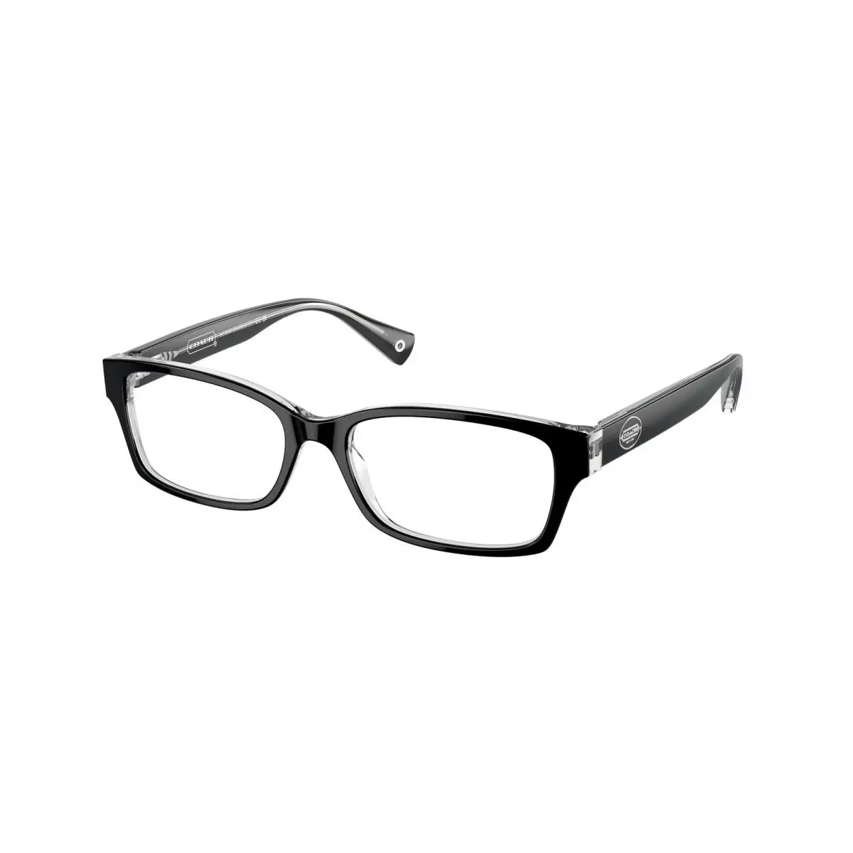 Coach HC 6040 Brooklyn Black Crystal Clear 5728 Eyeglasses