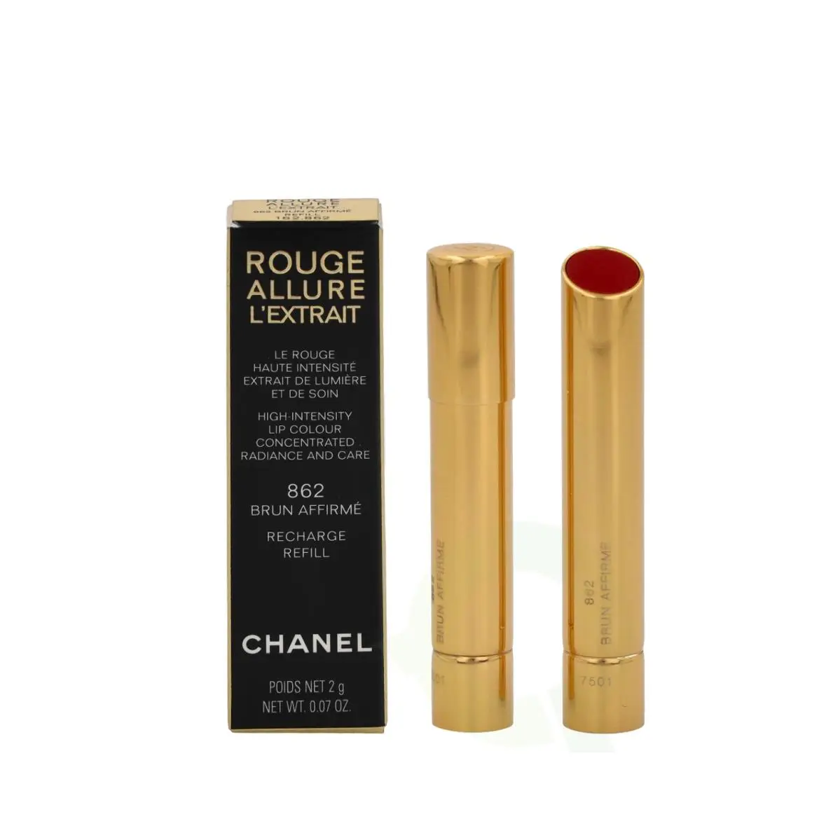 Chanel Rouge Allure L`extrait Lip Colour 862 Brun Affirme Refill 0.07 OZ