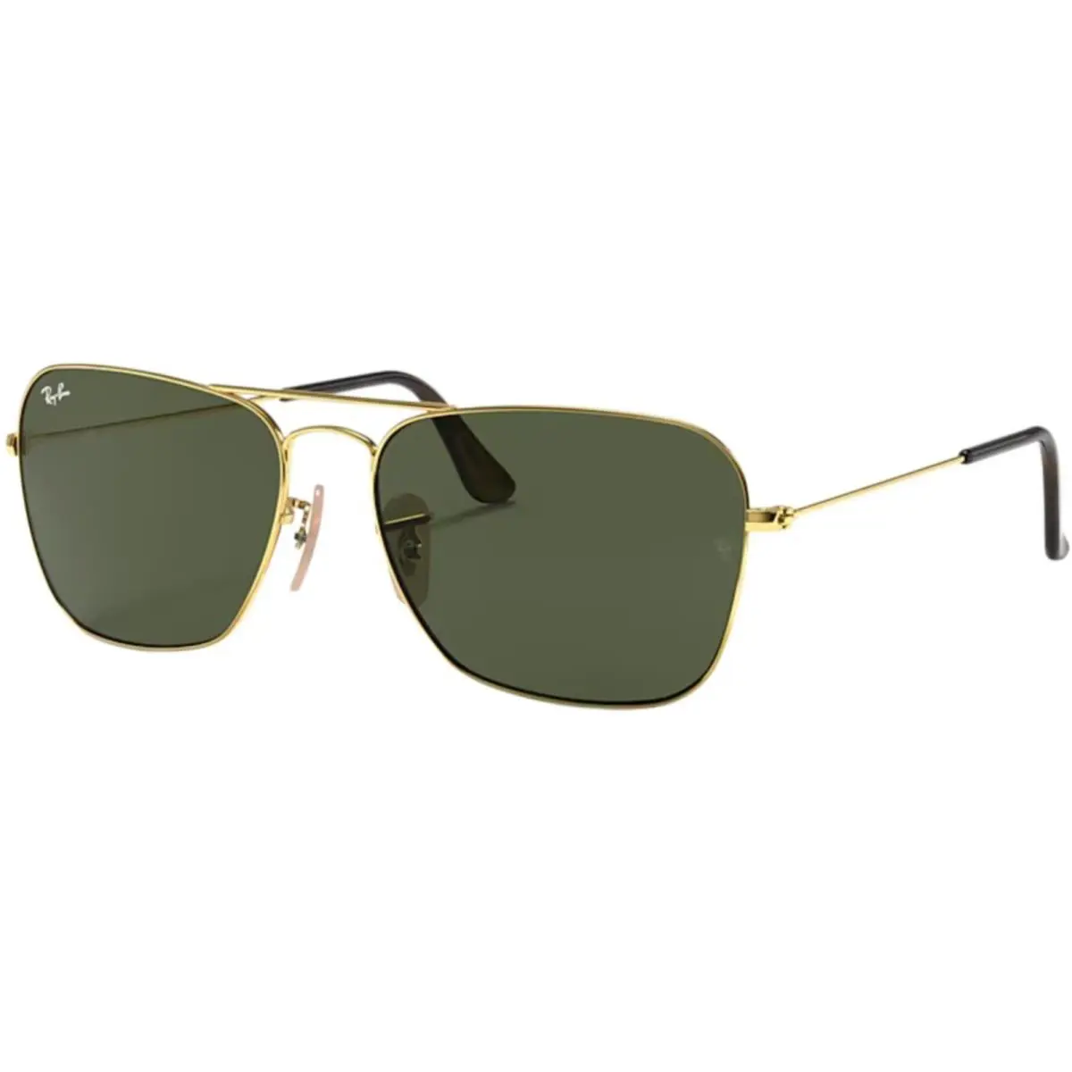 Ray-ban Adult Caravan Arista Gold/G-15 Green 58mm Sunglasses - Frame: Gold, Lens: Green