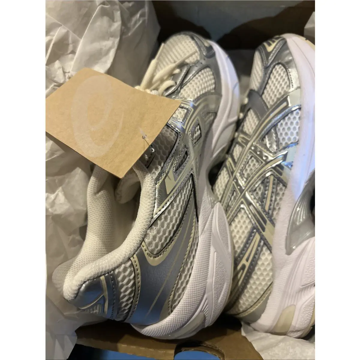 Asics shoes - 1202A164107 - 1202A164107 - Cream/Pure Silver (UPC: 196074153282) 1