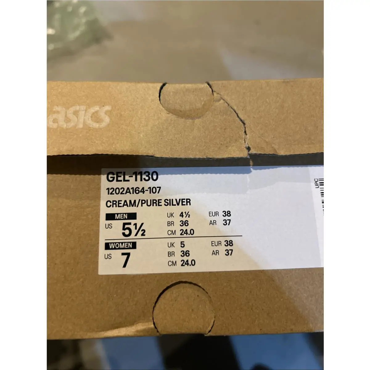 Asics shoes - 1202A164107 - 1202A164107 - Cream/Pure Silver (UPC: 196074153282) 3