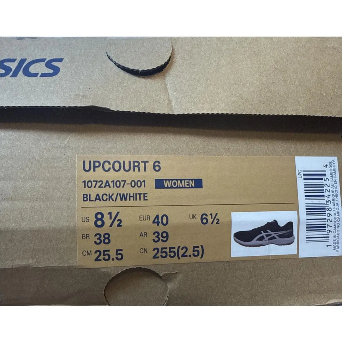 Asics shoes - ASICS Upcourt - Upcourt - 1072A107-001 - Black (UPC: 0197298342254) 9