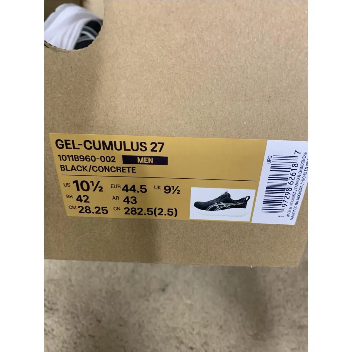 Asics shoes - Asics Gel Cumulus 27 - Gel Cumulus - 1011B960002 - Black 6