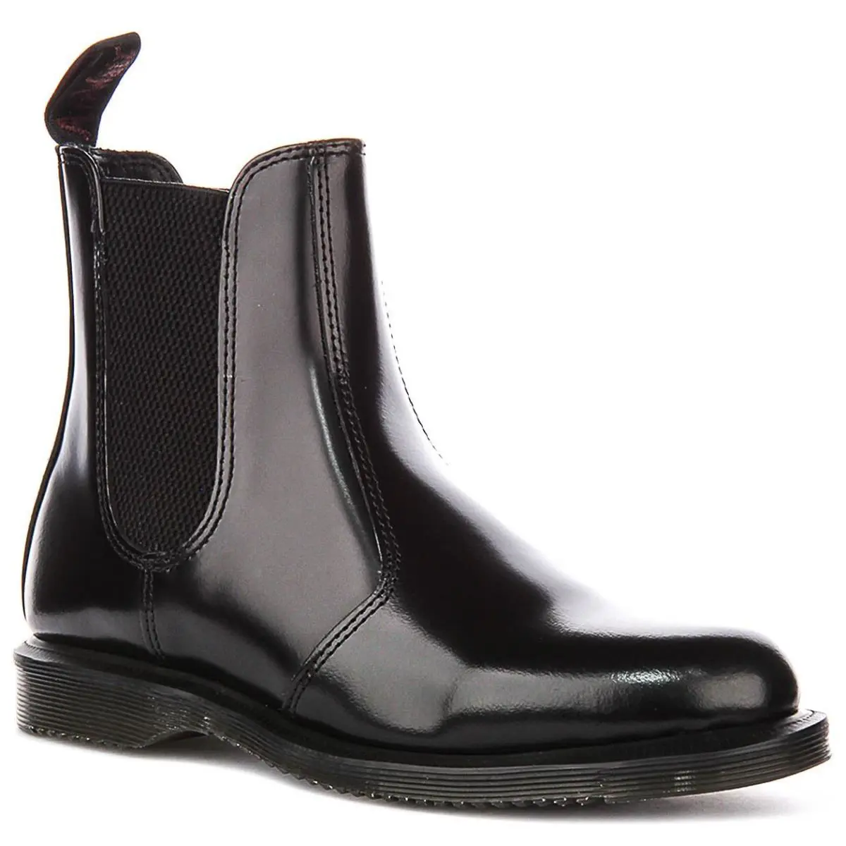 Dr Martens Flora Pull On Leather Womens Chelsea Boot In Black US 5 - 10