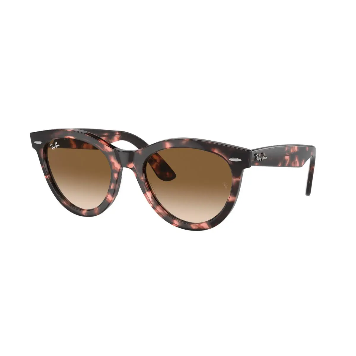 Ray-ban RB 2241 Wayfarer Way Pink Havana Clear 133451 Sunglasses