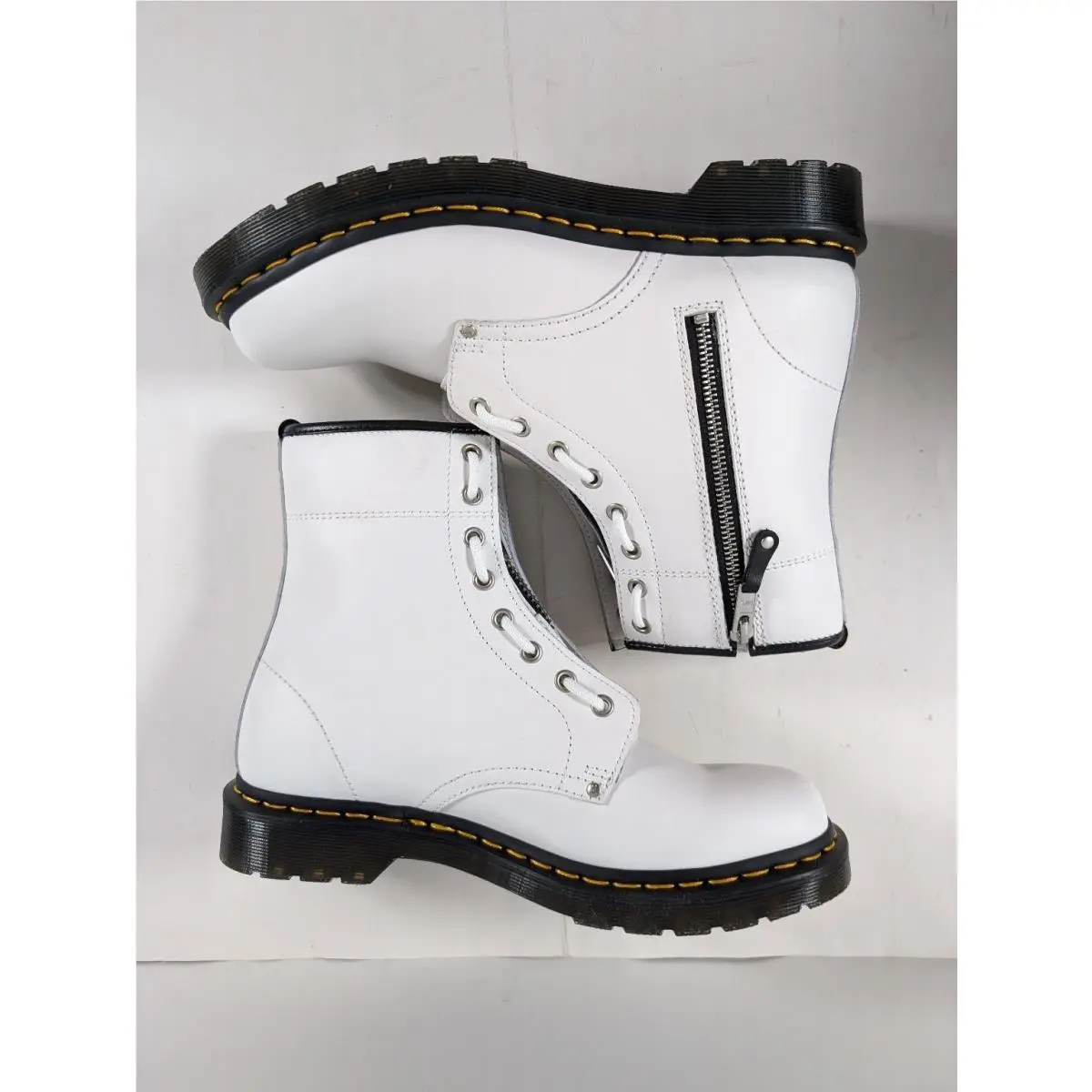 Dr. Martens shoes - 1460TWINZIP - 1460 Twin Zip - White 2