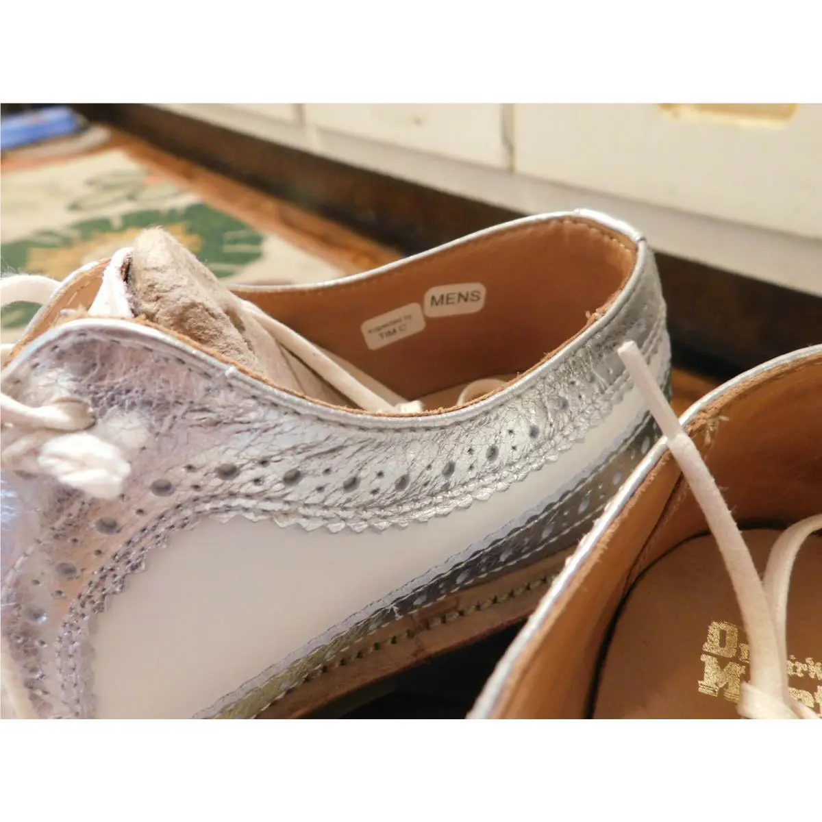 Dr. Martens shoes - Dr Martens CORE MIE 3989 - Metallic silver white (UPC: 883985462922) 2