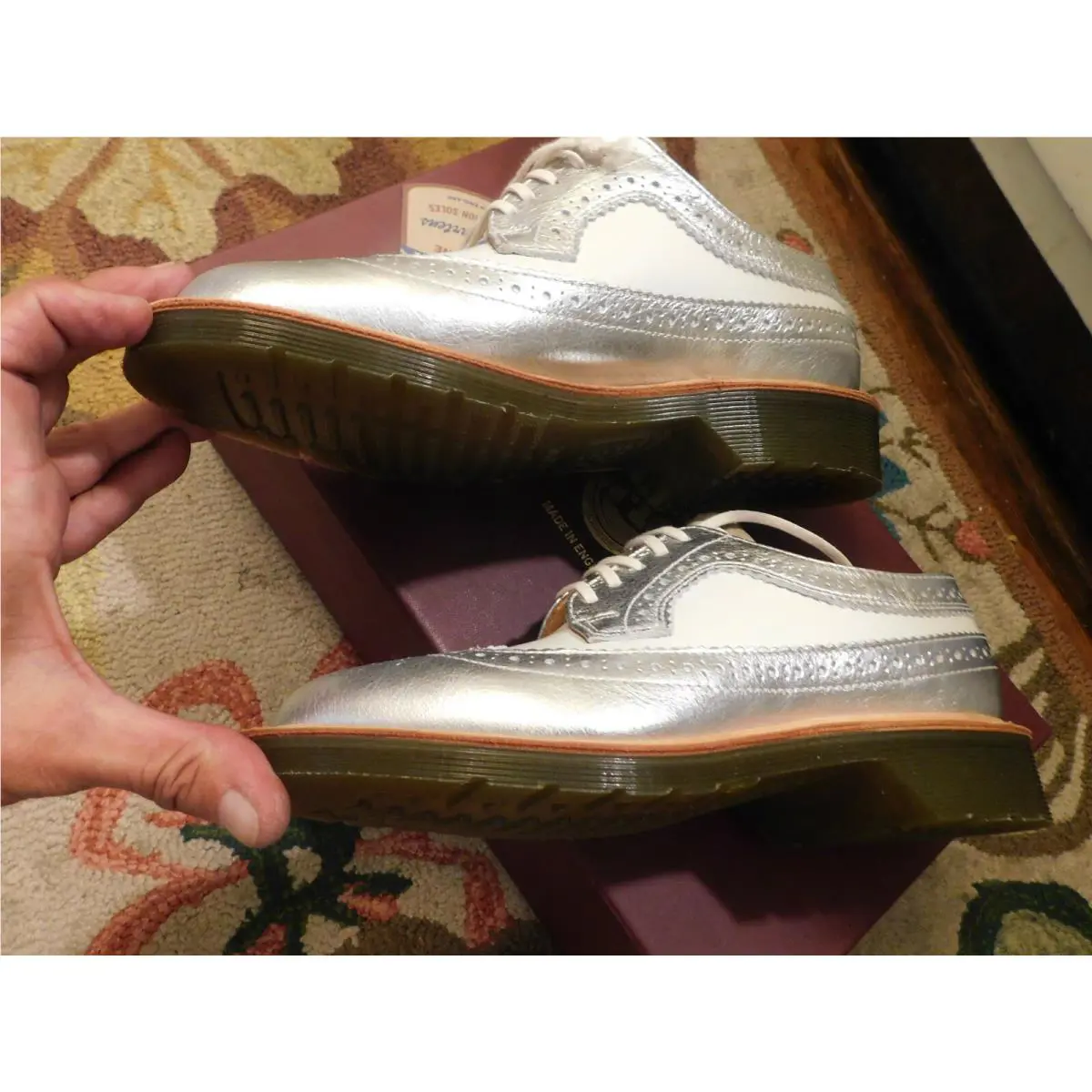 Dr. Martens shoes - Dr Martens CORE MIE 3989 - Metallic silver white (UPC: 883985462922) 5