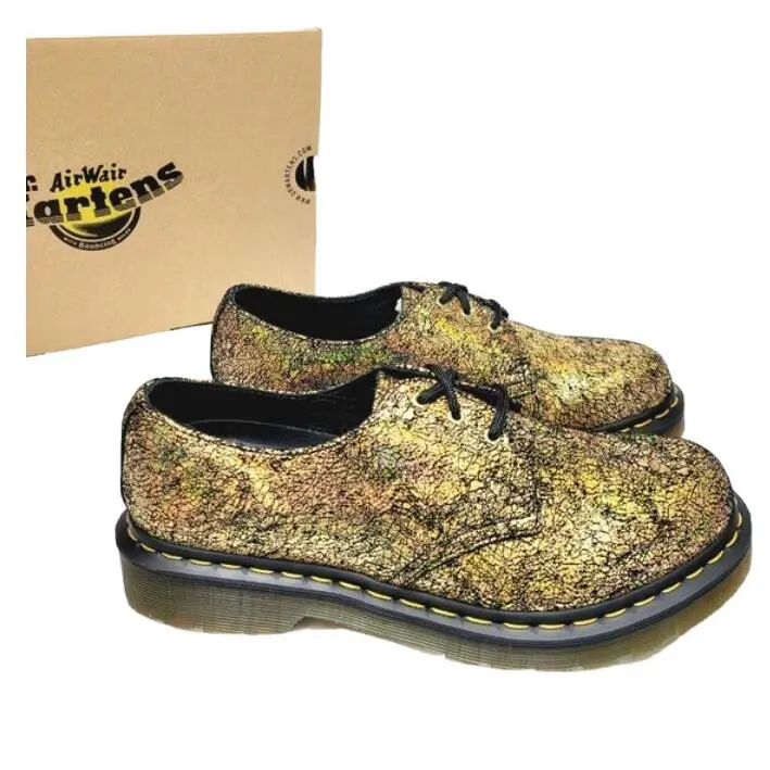 Dr. Martens 1461 Iridescent Crackle Shoes NW Box Sz 6