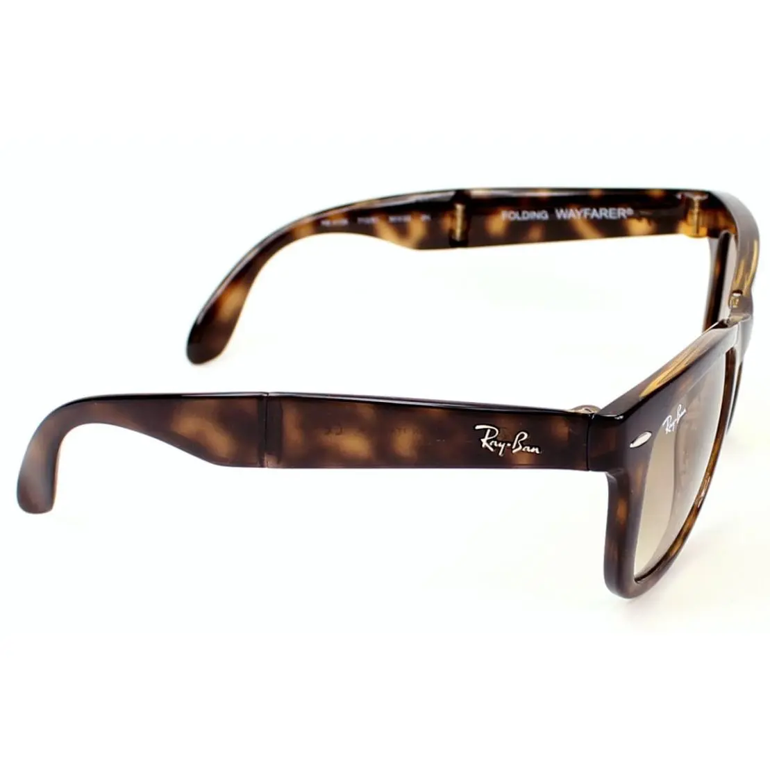 Ray-ban Wayfarer Folding Classic Polished Light Havana Brown  display picture 3