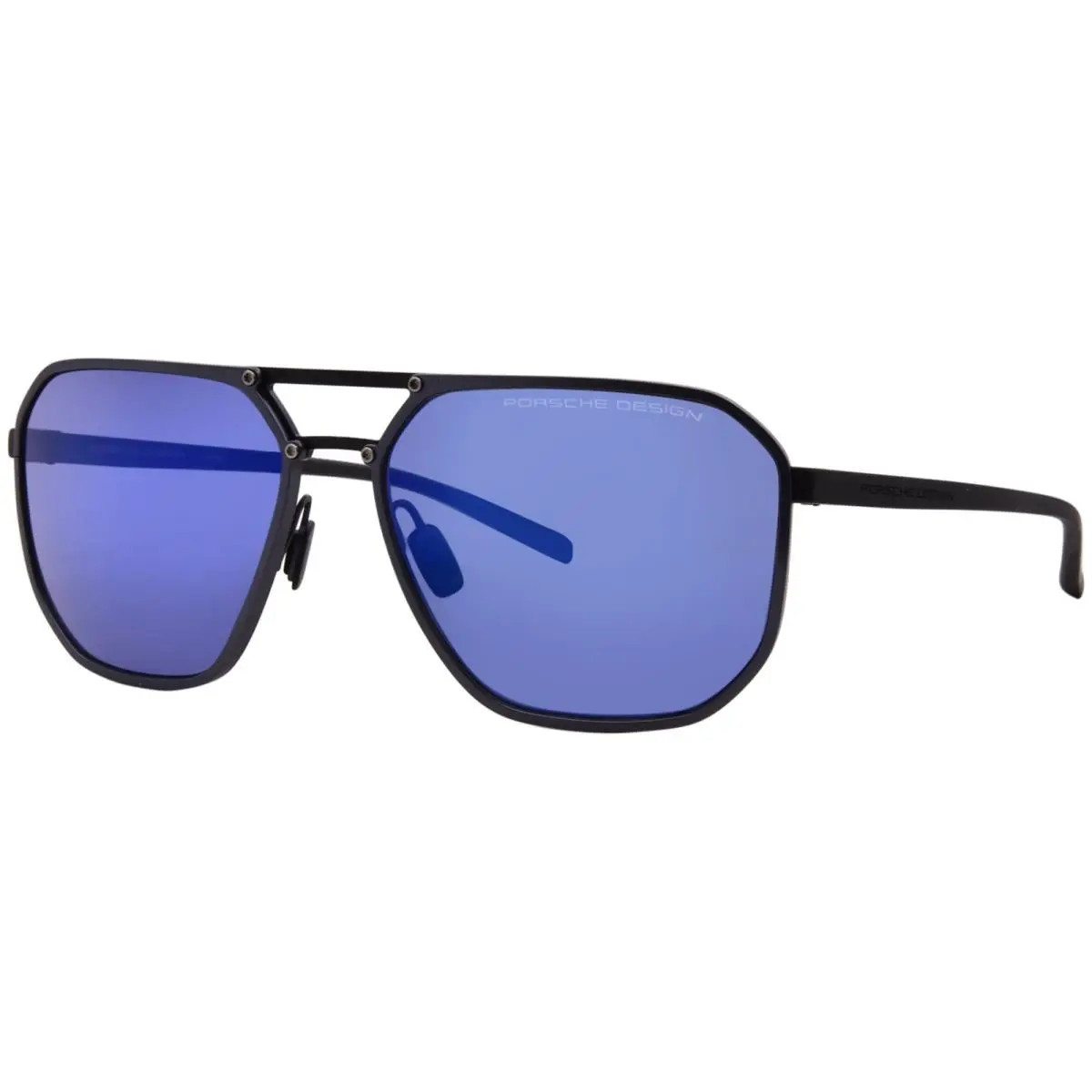 Porsche Design P8971 C775 Sunglasses Titanium Men`s Grey/blue/blue Mirror 61mm