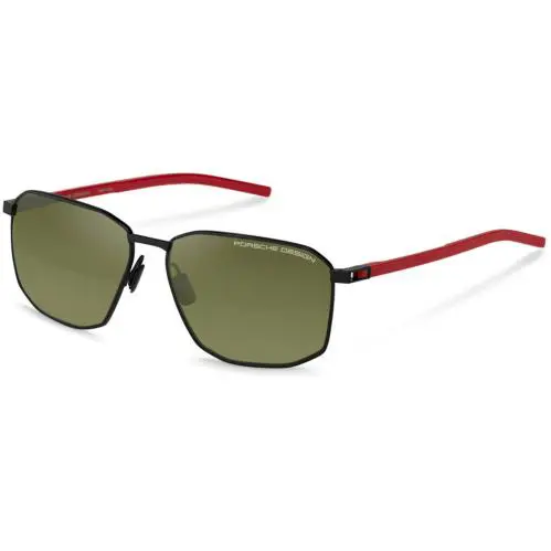 Porsche Design P8989 Black Red w Smoke b416 Sunglasses