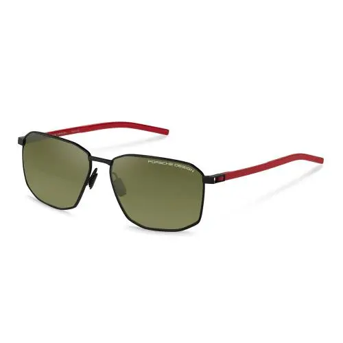 Design P8989 Sunglasses B416 Black/red W Smoke 61mm Unisex by Porsche