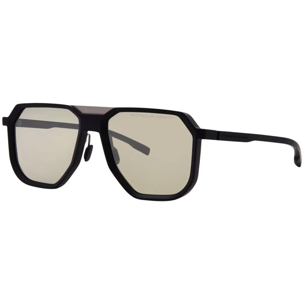 Porsche Design P8980 A173 Sunglasses Men`s Black/olive/silver/green Lenses 58mm