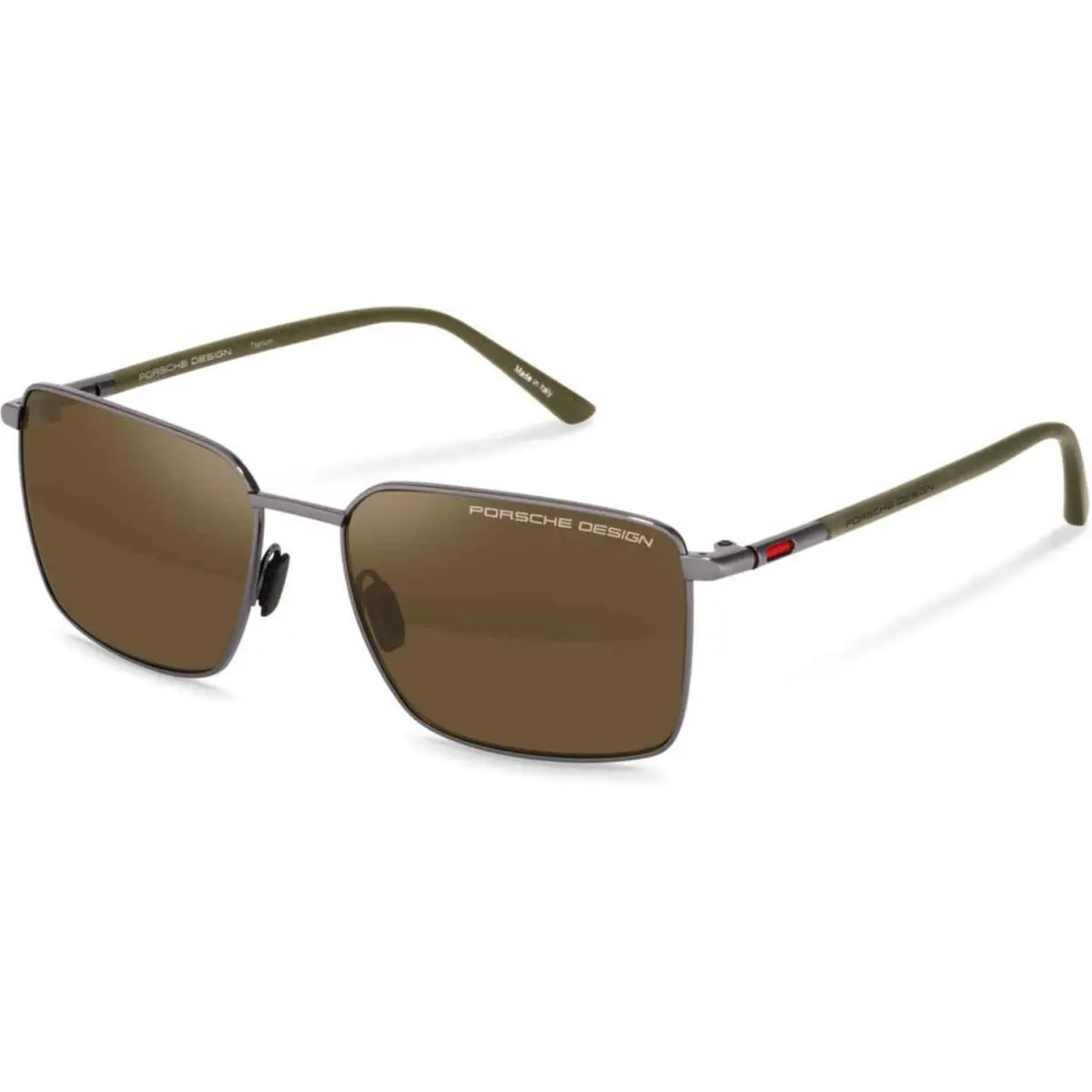 Design P 8973 Dark Grey/olive W/brn c629 Size 58 Sunglasses by Porsche