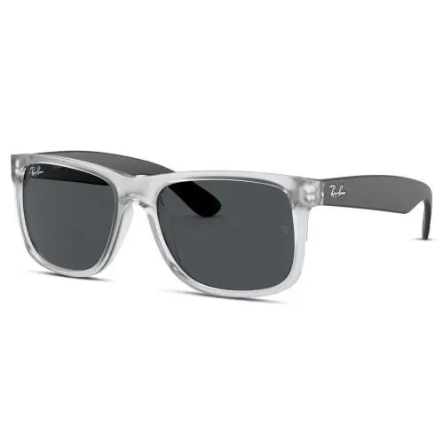 Ray-ban Justin Color Mix Matte Transparent Grey Lens RB4165 651287 51 - Frame: Gray, Lens: Gray