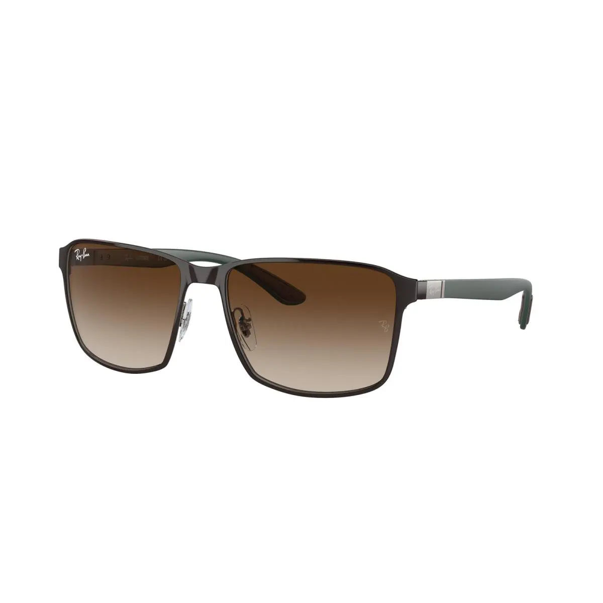 Ray-ban RB 3721 Brown on Gunmetal Brown Gradie 188/13 Sunglasses