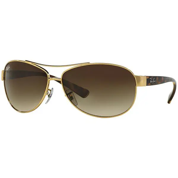 Ray-ban Gradient Brown Lenses Gold Frame Unisex Sunglasses RB3386 001/13-67