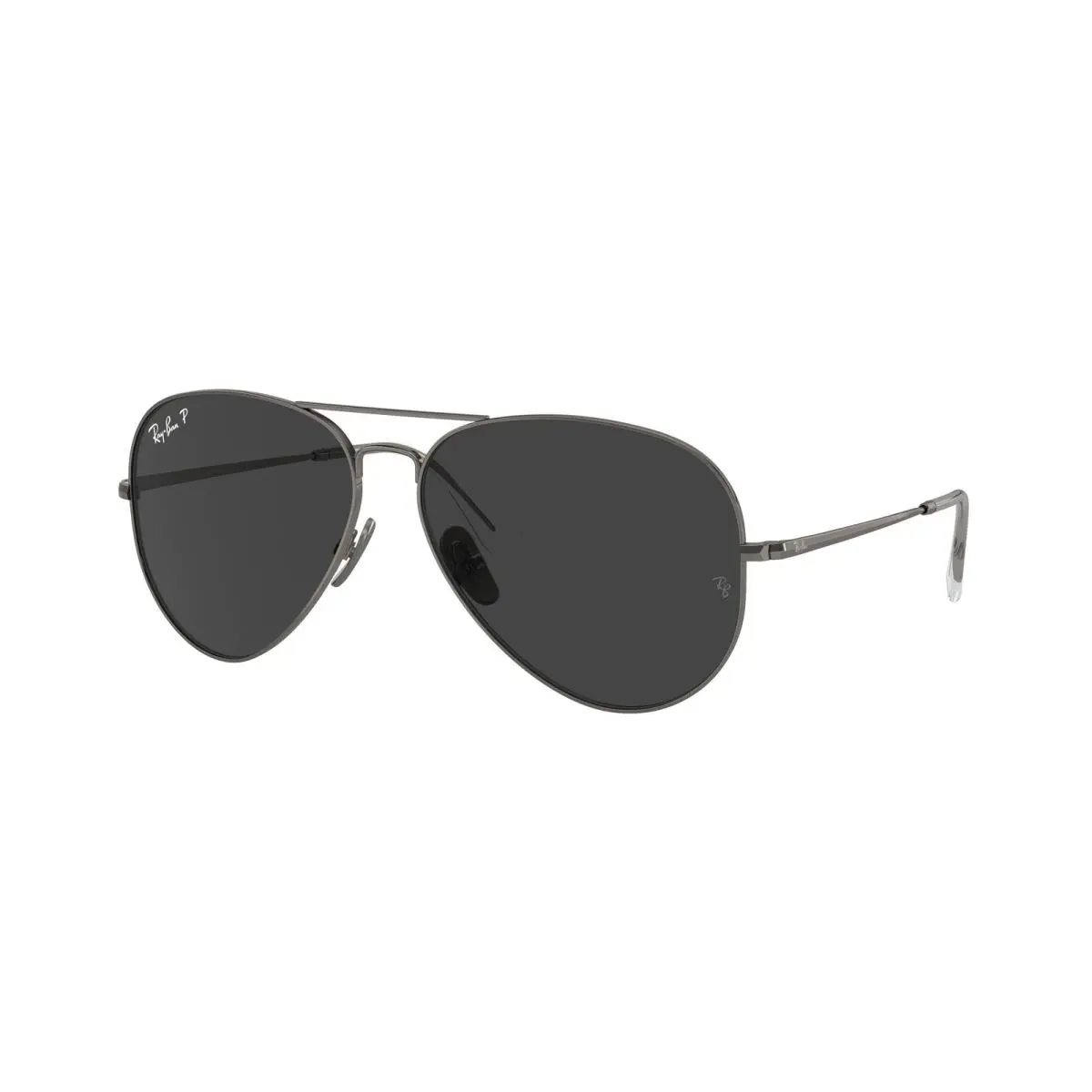 Ray-ban RB 8089 Aviator Titanium Gunmetal Pola 165/48 Sunglasses