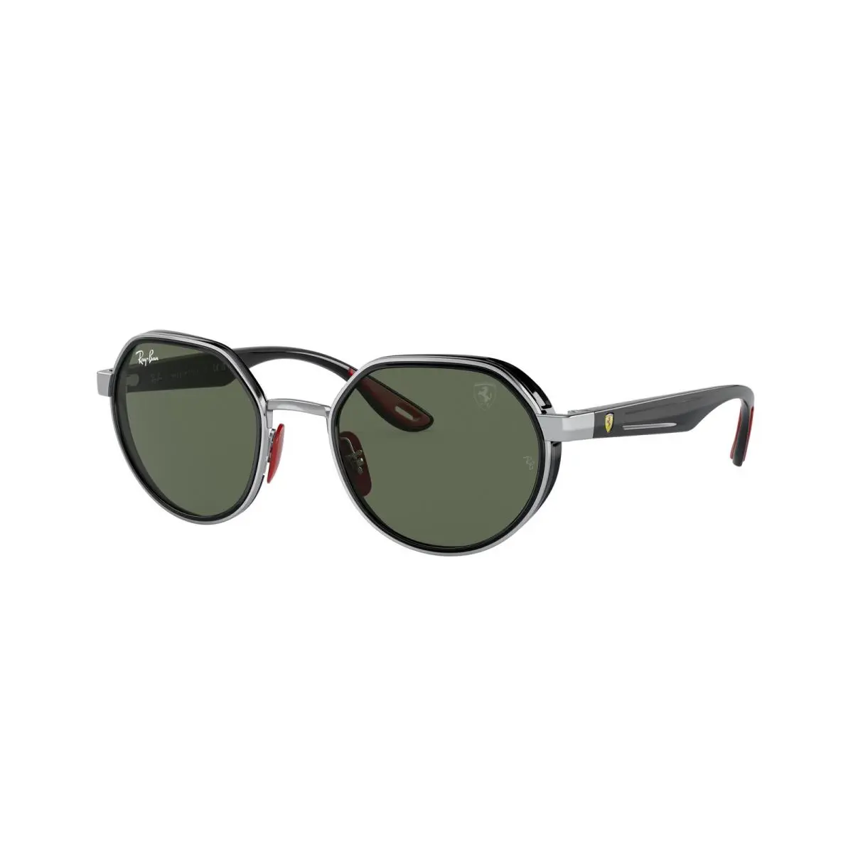 Ray-ban RB 3703M Silver Dark Green F00771 Sunglasses