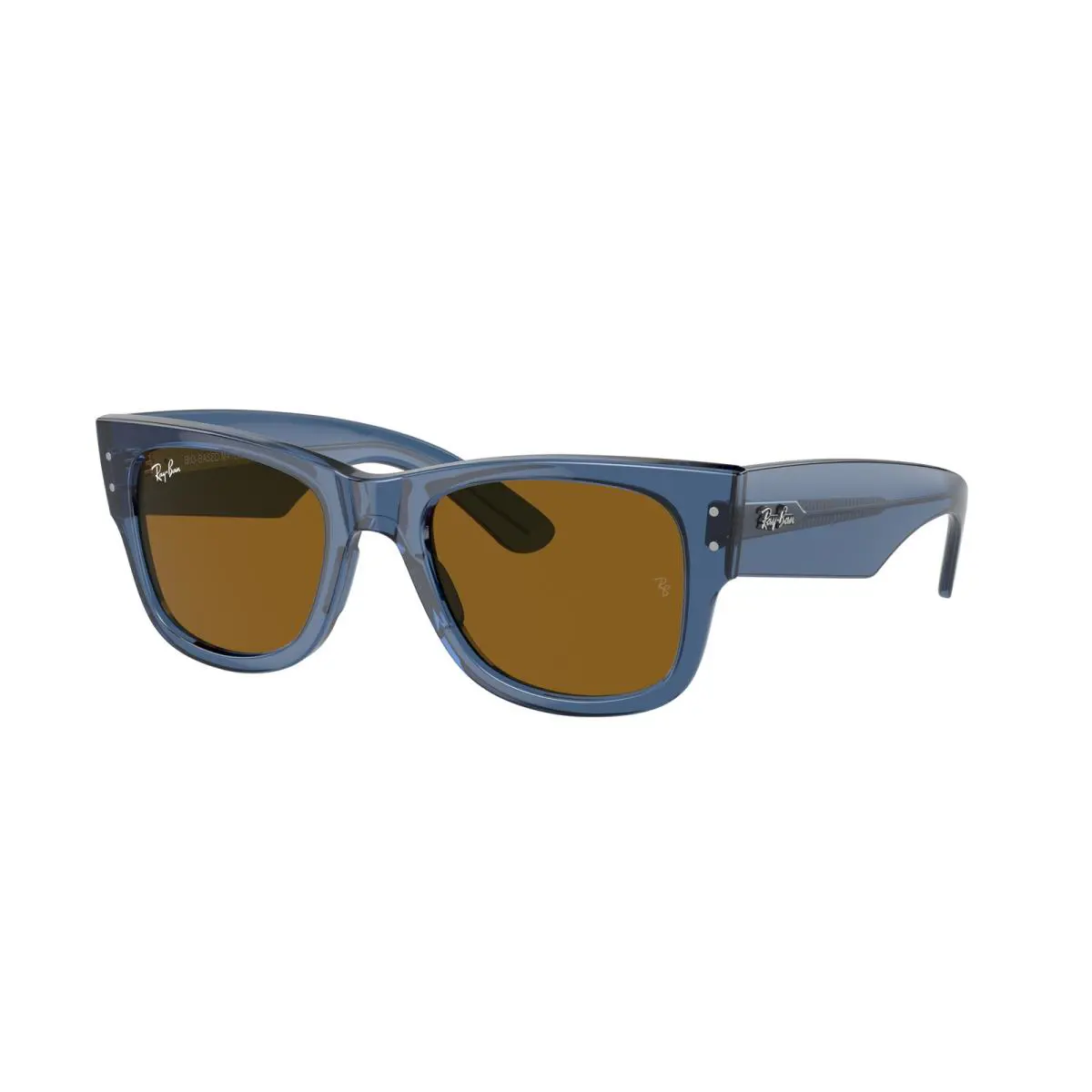 Ray-ban RB 840S Mega Wayfarer Transparent Blu 668073 Sunglasses