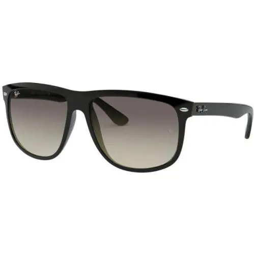 Ray-ban Boyfriend Polished Black Gradient Grey Lens RB4147 601/32 60